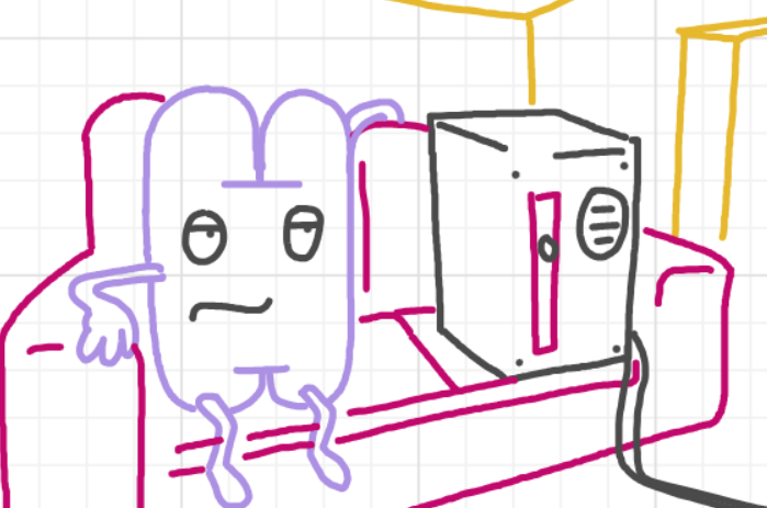 A panel from I've Been Everywhere, Man, episode nine of the Board Boards object show by Furretwalk/WalkingFurret.